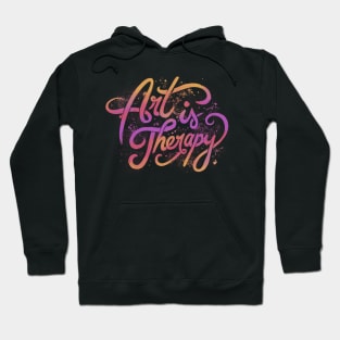 Art Is Therapy by Tobe Fonseca Hoodie